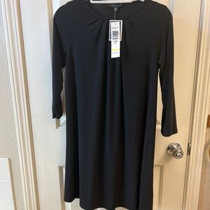 A line black dress
